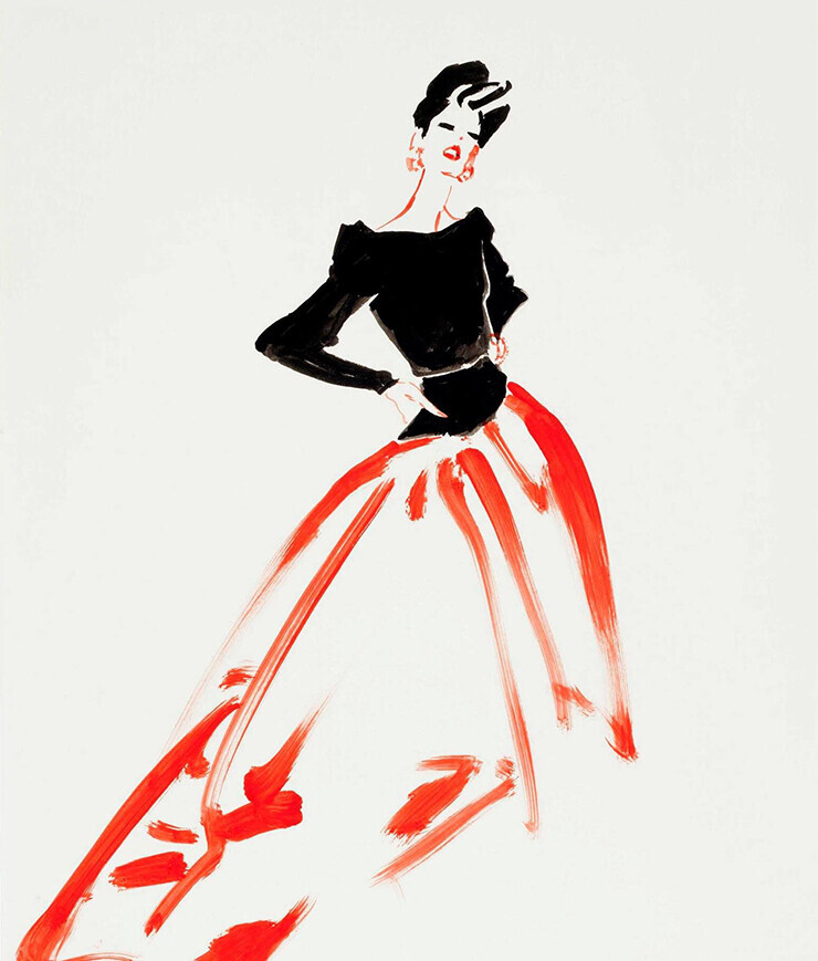 Rene Gruau illustration