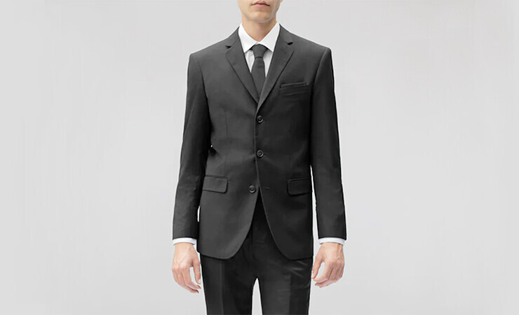 three button jacket