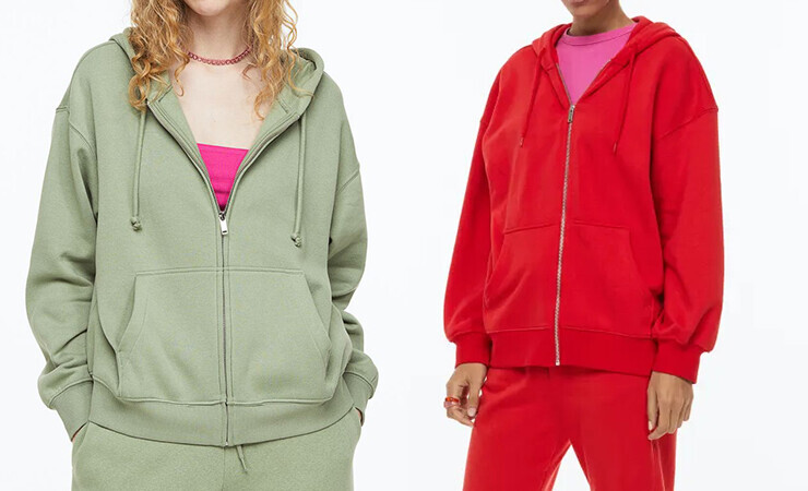 zip-up hoodie
