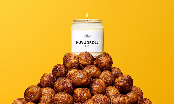 ikea meatball candle