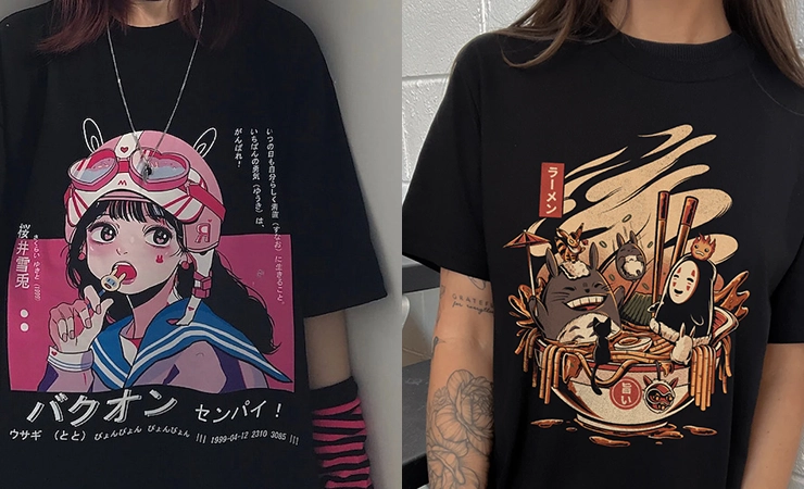 Harajuku-inspired Graphic Tee