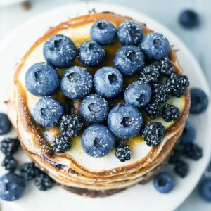 Almond Pancakes With Blueberries
