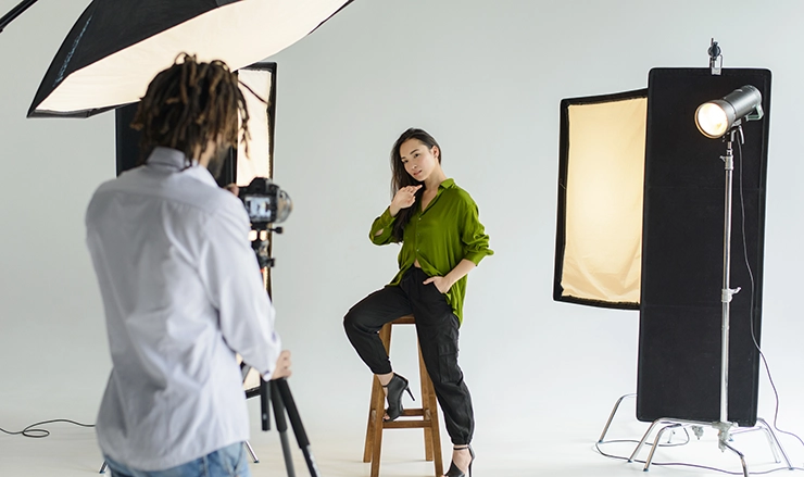 model guide to photoshoot