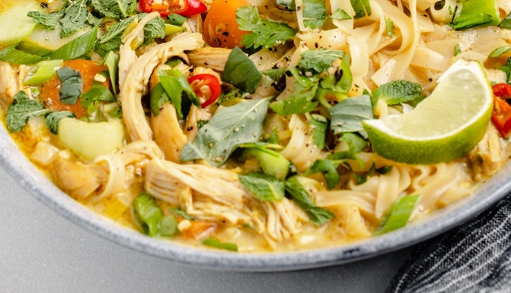 Noodle Soup With Chicken and Curry