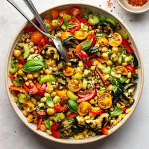 Spelt Salad with Roasted Vegetables