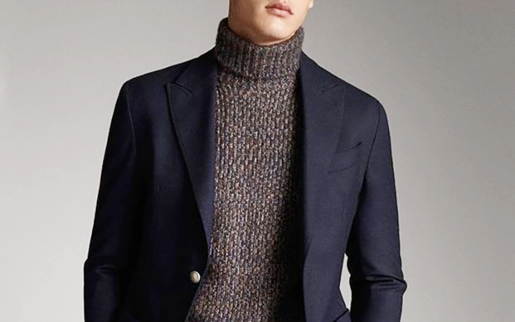 Turtleneck With a Tailored Jacket