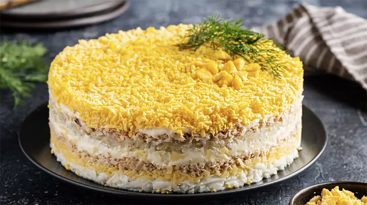 russian Mimosa Salad recipe