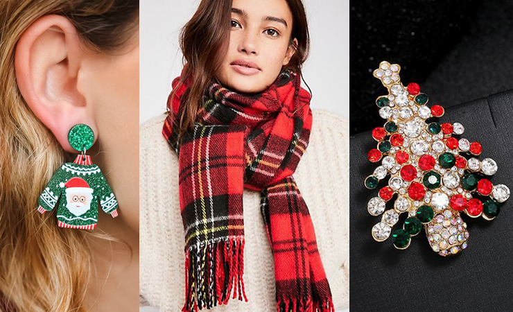 Christmas Elements in Everyday Outfits
