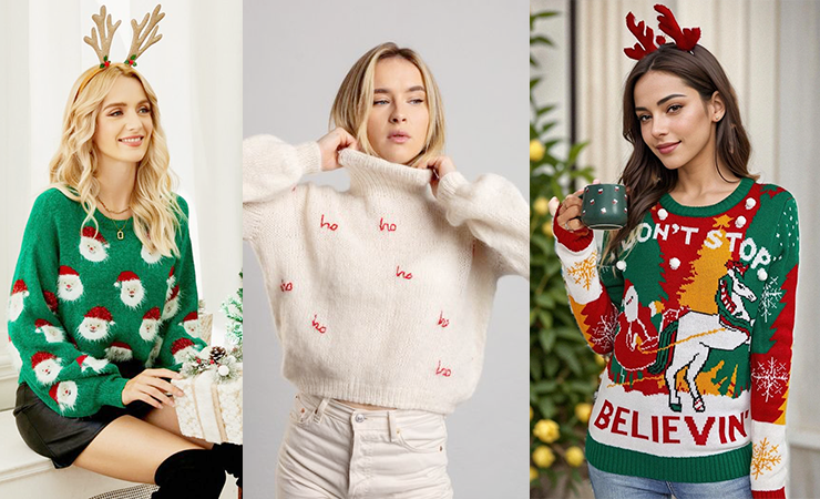 Christmas Elements in Everyday Outfits