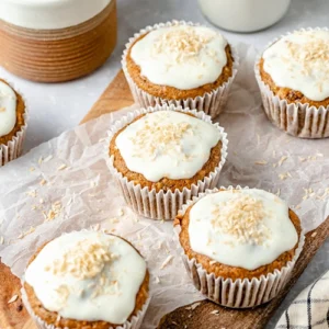 Carrot Muffins With Glaze