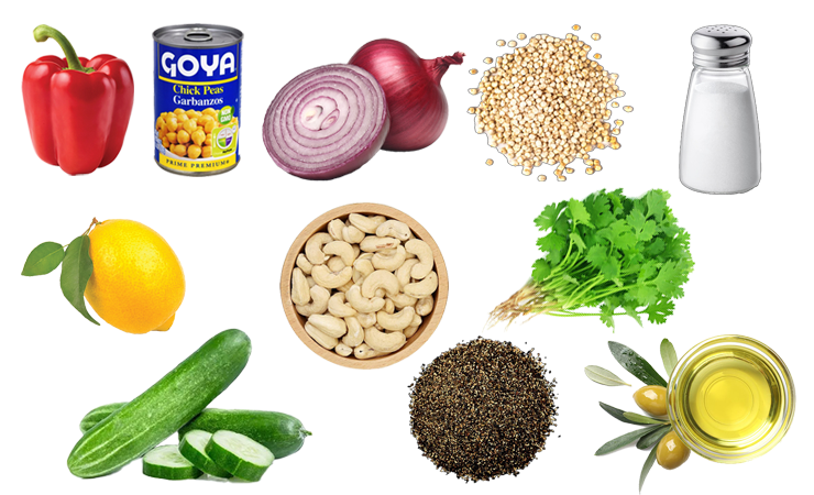 Cashew and Chickpea Salad With Quinoa