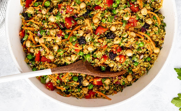 Cashew and Chickpea Salad With Quinoa