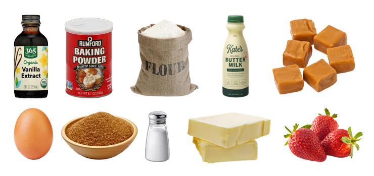 Strawberry Toffee Cake recipe