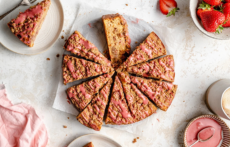 Strawberry Toffee Cake recipe