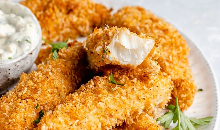 Crispy Tilapia Fish Sticks