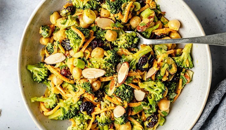 Vegan Broccoli and Chickpea Salad