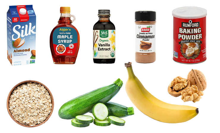 Zucchini Banana Baked Oatmeal