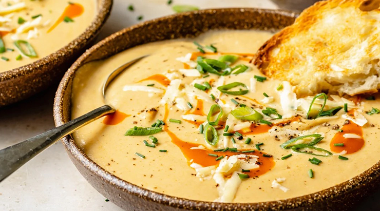 Cauliflower and Cheddar Soup