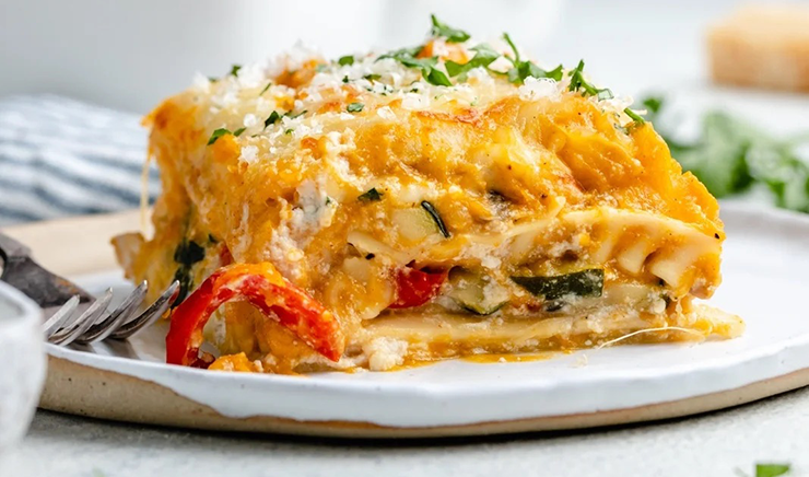 Pumpkin Lasagna With Vegetables