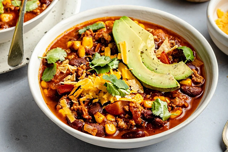 Turkey Chili With Beans and Corn