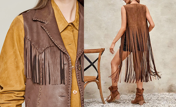 Fringe vest is
