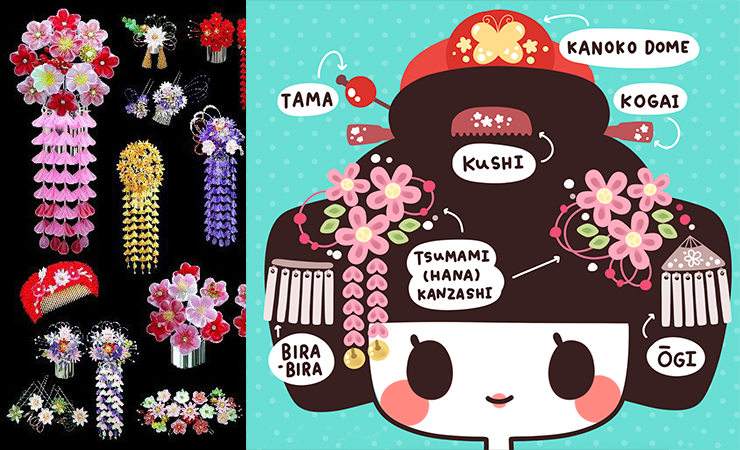 Kanzashi is