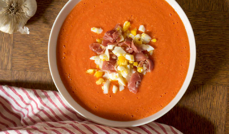 Salmorejo spanish cold soup