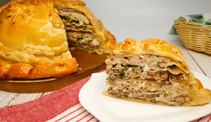 kurnik russina pie recipe