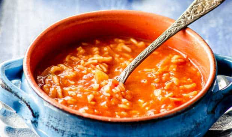 Tomato Rice Soup recipe
