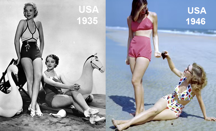 retro bikini fashion