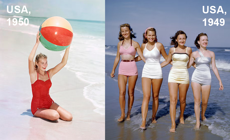 retro bikini fashion