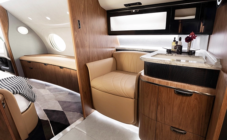Gulfstream G700 салон внутри